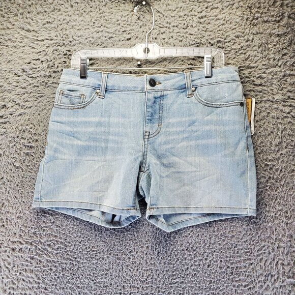 Bit & Bridle Shorts Womens Size 4 Light Blue Denim Classic Stretch *NWT* - Picture 1 of 11